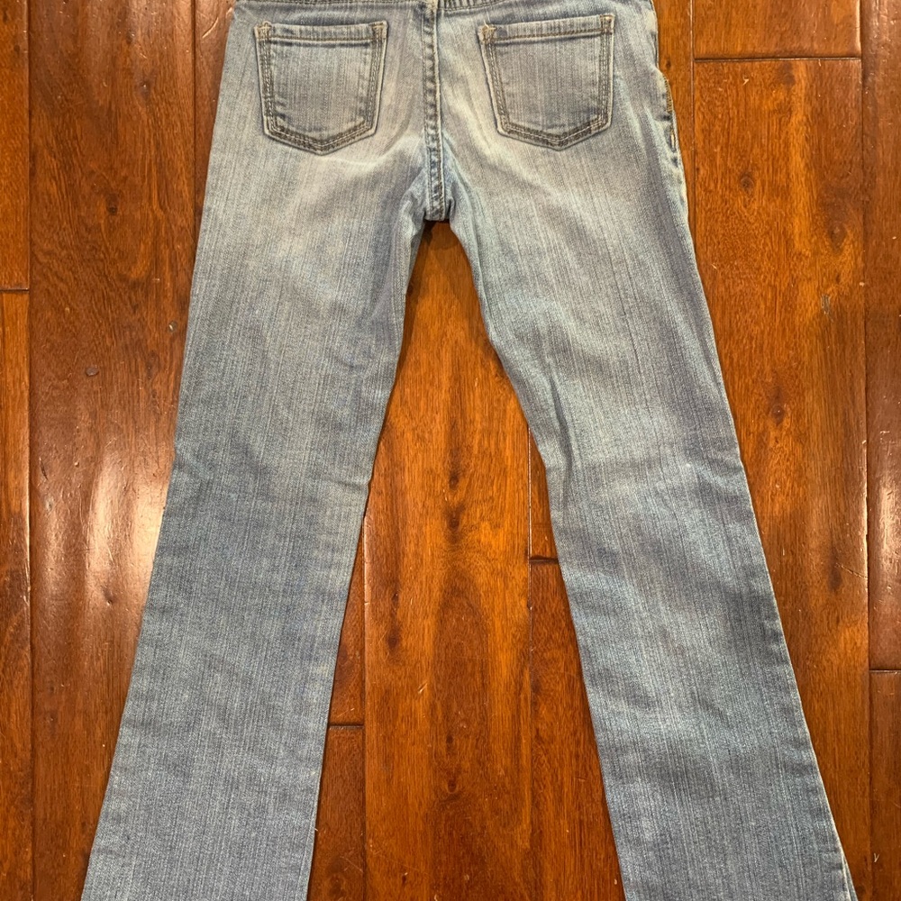 Girls Bootcut Blue Jeans - Picture 2 of 2
